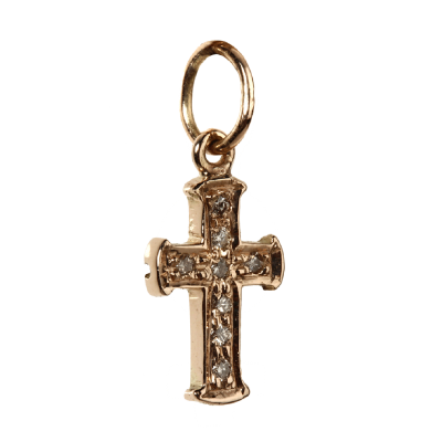 Cross Diamond charm